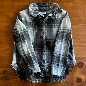 The Workshop Republic Clothing Monochrome Plaid Shirt